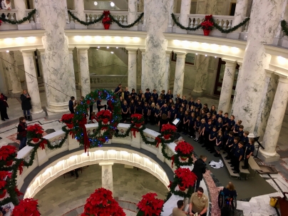 Maple Grove Singers perform at the Capital building in Boise.